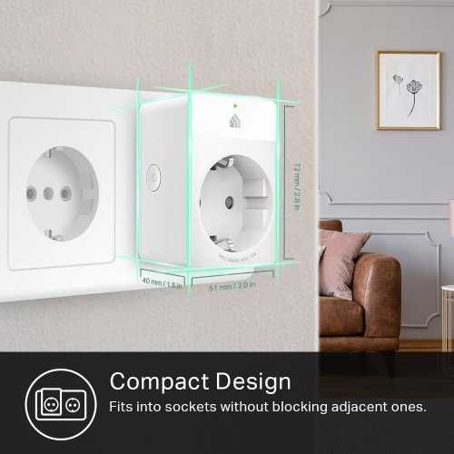 есть TP-Link KASA KP105(1-P)/P100(4-P)/P110(2-P) Умная Wi-Fi розетка +