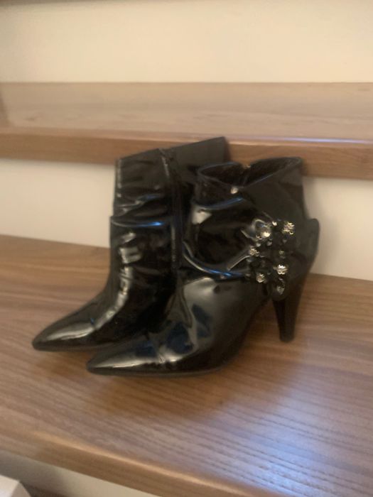 Ботильены черные  Италия 39 р, б/у