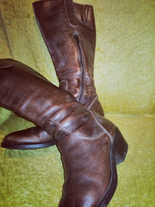 Дамски ботуши - ест. кожа