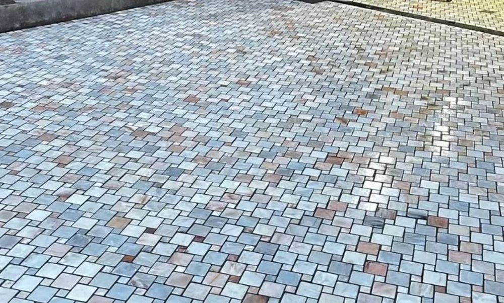 Чистка фасад пол гранит