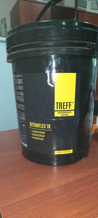 Гидроизоляция Bitumflex 1K Жидкая резина битумно полимерная TREFF