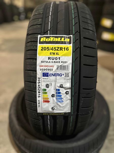 Нови летни гуми ROTALLA SETULA S-RACE RU01 205/45R16 87W XL БОРД