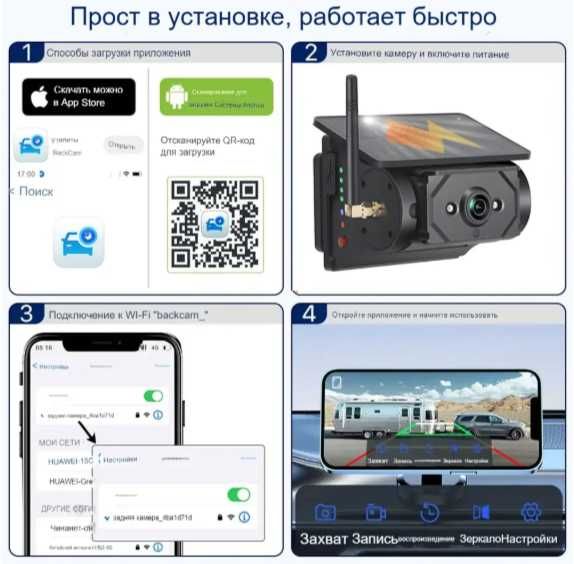 Wi-Fi-камера 1080P для грузовиков
