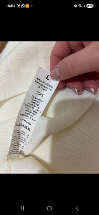 Compleu alb tricotat