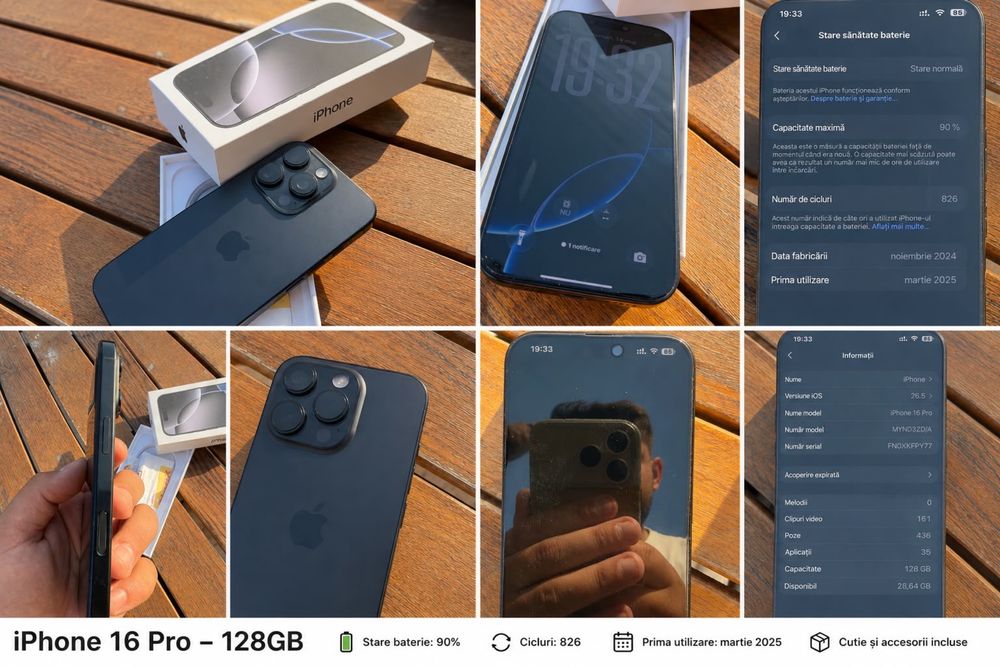 Iphone 16 pro 90% baterie