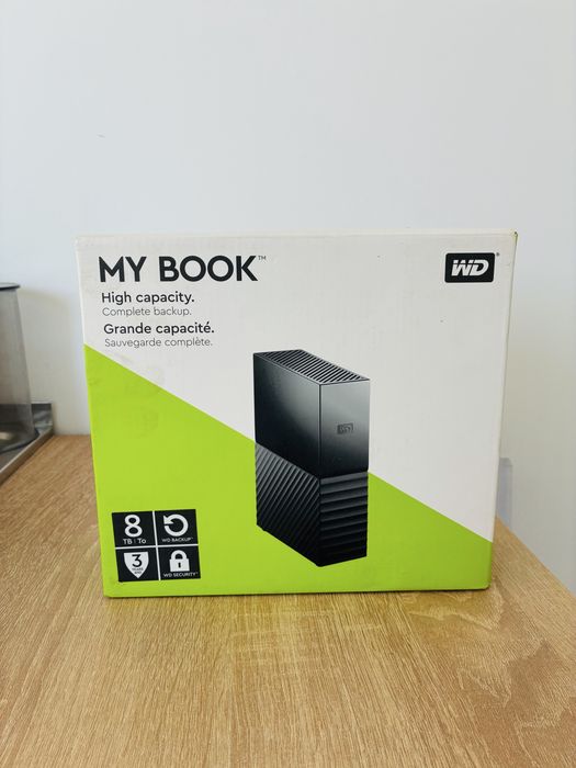 HDD extern WD My Book 8TB – NOU, nefolosit, cabluri sigilate