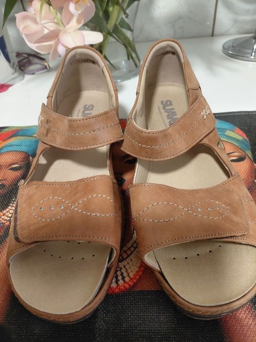 Sandale piele, mas39, suave naturally