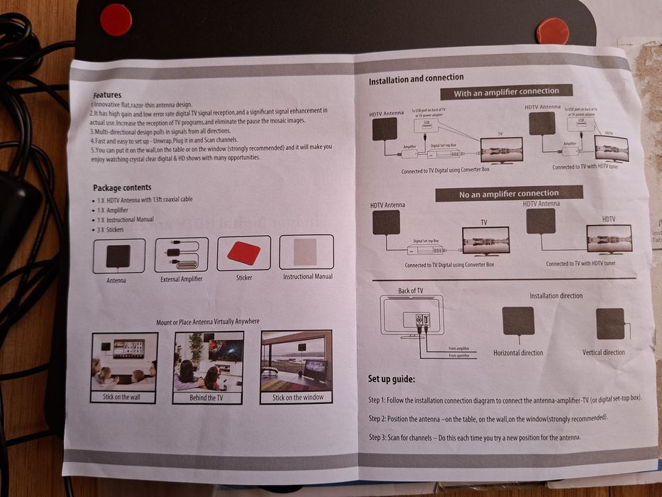 Antena digitala de interior.