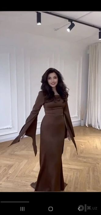 Trendoviy atlasli ko'ylak