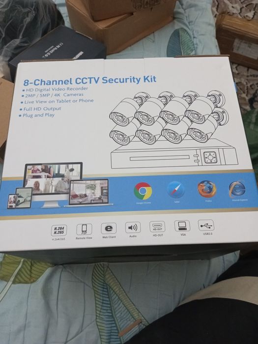 Видео камера  wi-fi 8шт