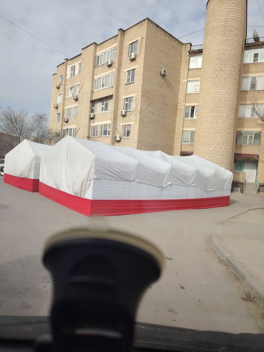 Палаткалар темир уилер