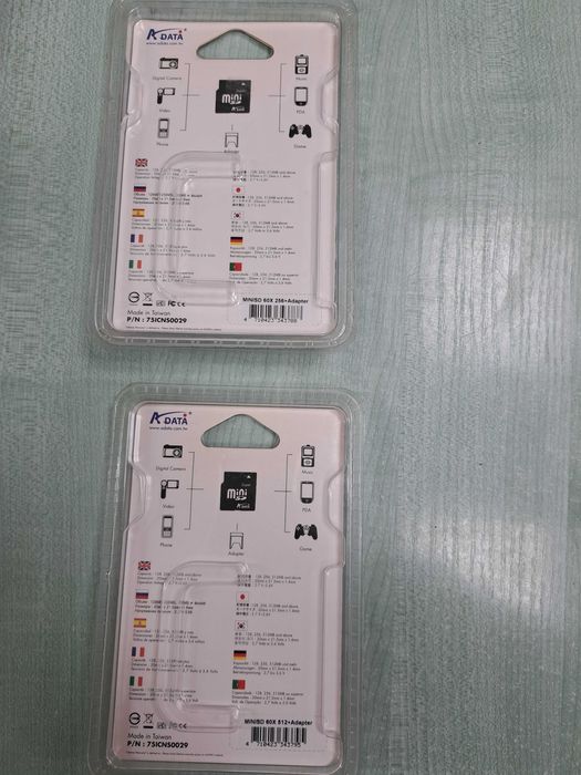 miniSD Card Adata 256/512mb