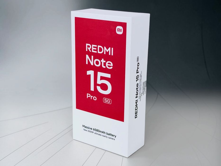 НОВ! Xiaomi Redmi Note 15 Pro 5G 256GB 8RAM Black 2г. Гаранция!