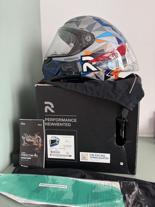 Casca HJC RPHA1 Espargaro masura M Cardo Freecom4X schimb cu Iphone 15/16/17 Pro