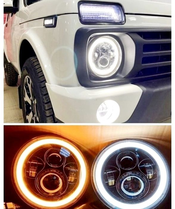 Фара LED Нива, УАЗ
