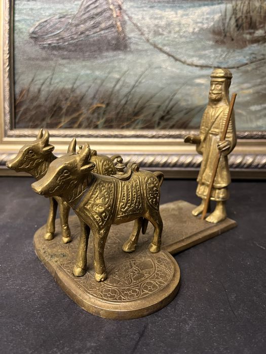 Колекционерска,бронзова мастилница