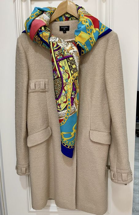 Бежевое пальто Chanel НОВОЕ