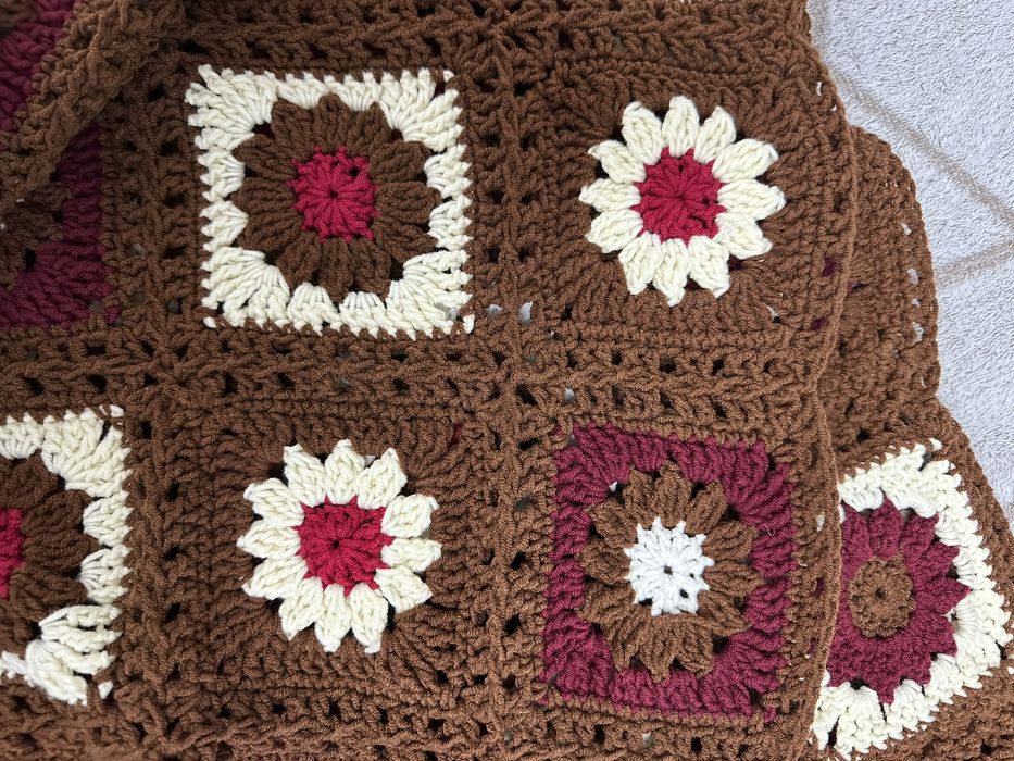 Patura crosetata 120x120cm