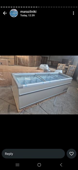 Морозильник для магазин овальный