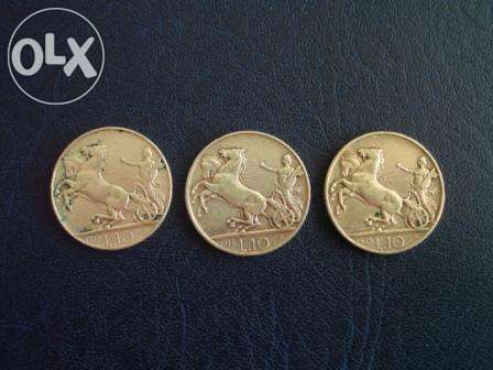 Monede argint Italia - 10 LIRE 1927,1928,1929