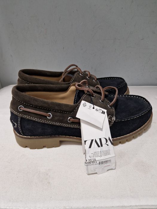 Мъжки мокасини Zara 41 размер естествена кожа