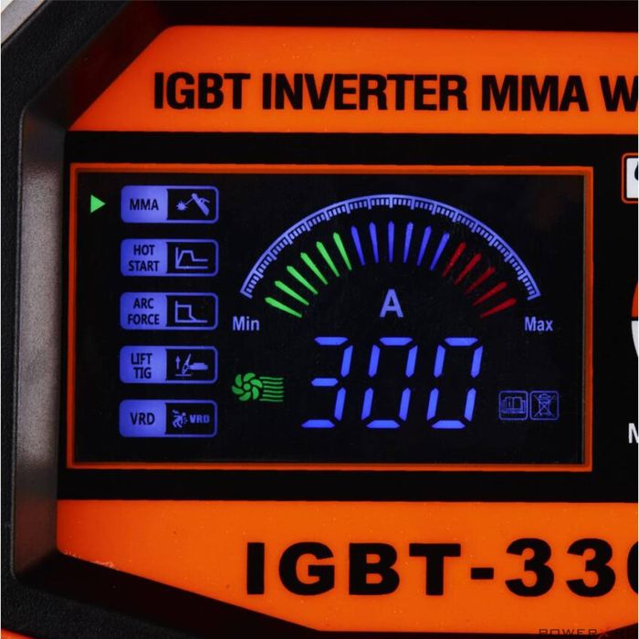 Aparat pentru sudura, invertor MMA/TIG 330A, afisaj LCD, Kraft