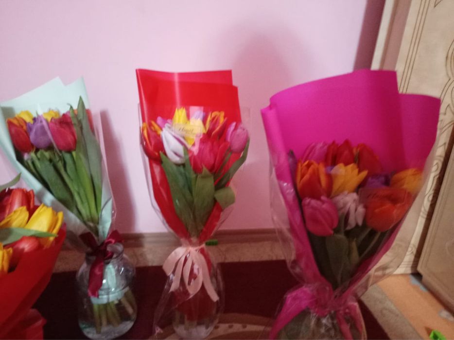 11 шт букет тюльпанов