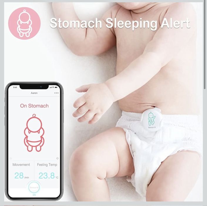 Монитор за дишане, движенията и температурата на бебе