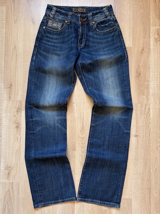 blugi vintage y2k rock and roll cowgirl bootcut flared 00’