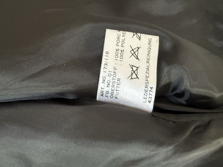 Vesta Piele Naturala JOHN F GEE Porc Nappa Negru Barbati | Marime XL