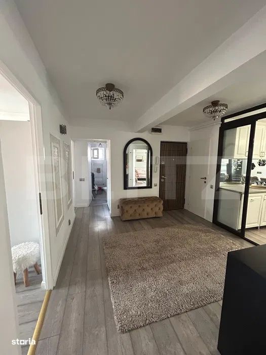 Apartament spatios cu 4 camere, complet mobilat si renovat modern, zon