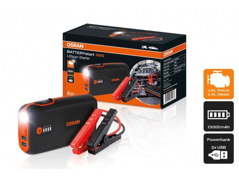 Външни батерии-бустери OSRAM BATTERYstart 300/ OSRAM BATTERYstart 400