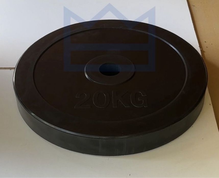 Олимпийски Прав лост 220см + 100кг тежести (гумени дискове) ПРОМО !