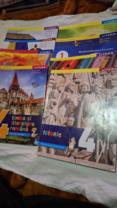 Pachet manuale clasa a 4-a | Litera manuale + caiete activitati | set scoala