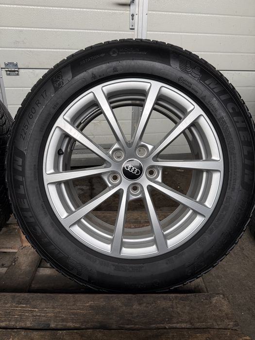 Jante originale Audi A6 cu anvelope iarna Michelin 225/60 R17