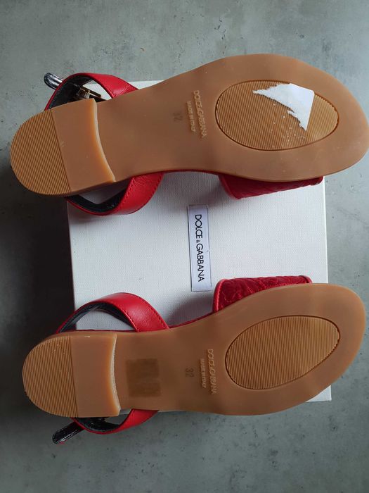 Sandale Dolce Gabbana Italia nr 32 piele naturala