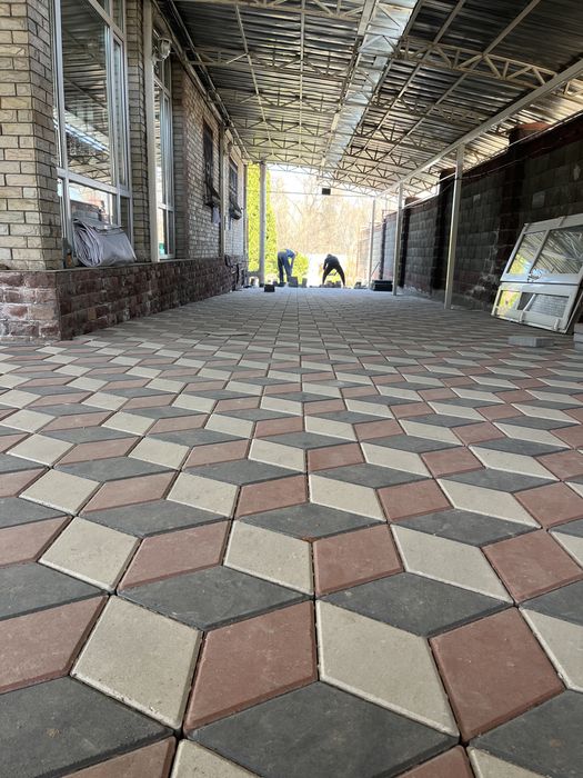 Укладка брусчатки