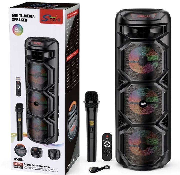 Boxa portabila bluetooth cu microfon wireless, noi sigilate la cutie!!