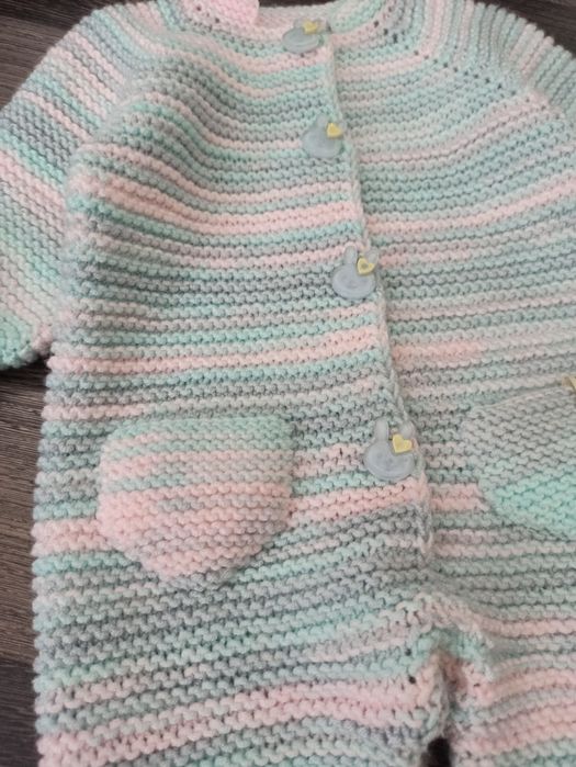 Вязаный комбинезон для девочек