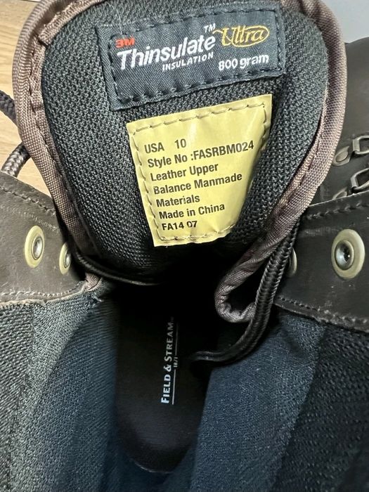 Зимние ботинки мужские Field & Stream Boots  3M Thinsulate