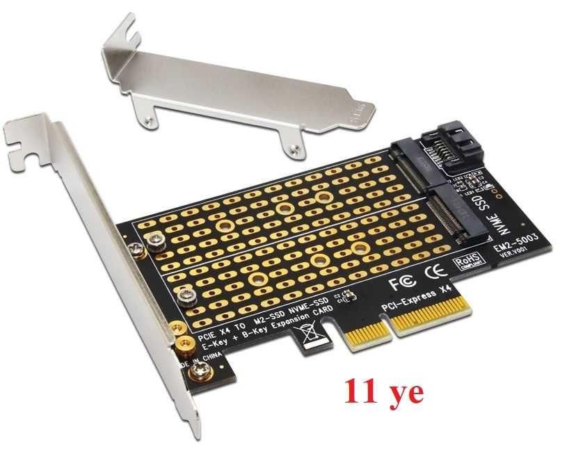 Адаптер PCI-Eх к M2/M.2 SATA SSD