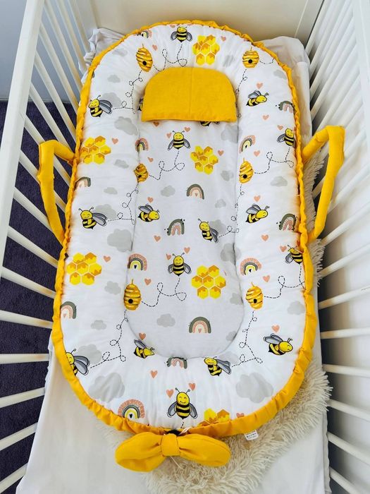 Промоция 24 евро ЛУКСОЗНО ГНЕЗДО за бебе+ПОДАРЪК възглавничка