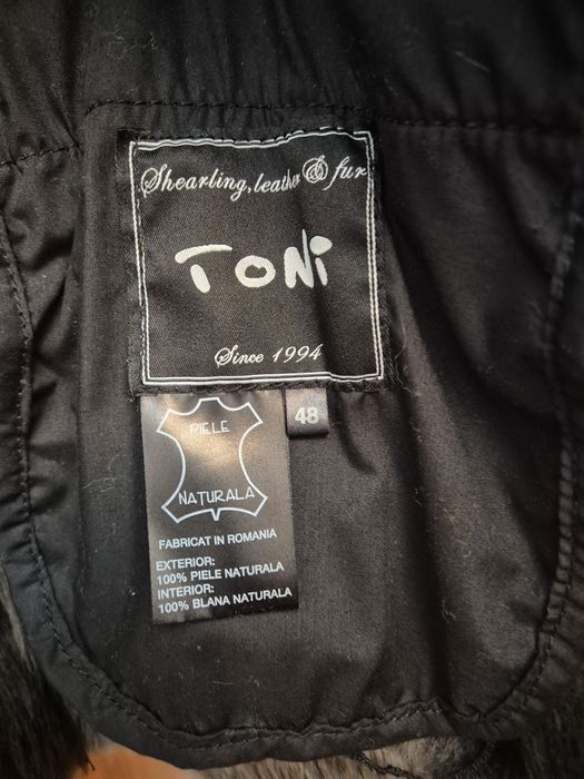 Cojoc piele și blana naturala dama