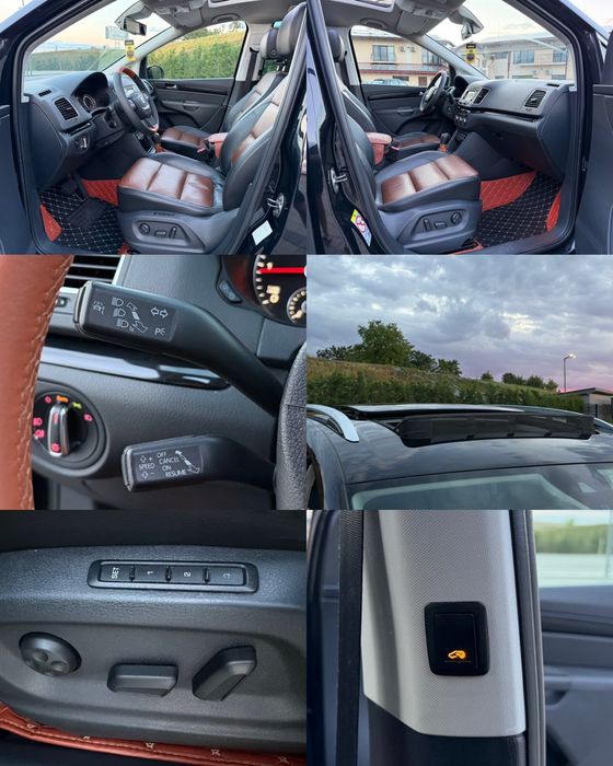 Seat Alhambra exclusiv 2014 2.0 diesel 177 CP 7 locuri full uși electrice Lanne Assist DSG.ParkAsist