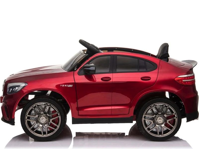Mercedes-benz glc 63 12v – детска акумулаторна кола, червена, eva гуми