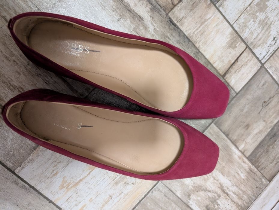 Балеринки цвят бордо