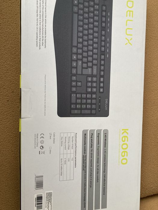 Безжична клавиятура Delux K6060 нова