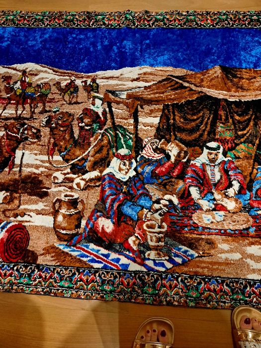 Carpeta persana Un cort beduin