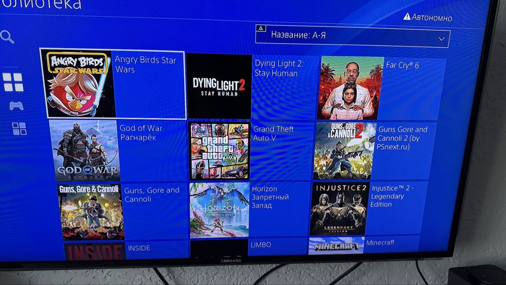Ps4 slim прошитая 2 геймпада 1 терабайт