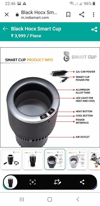 Aparat de răcit/incălzit doză-sticlă pentru mașină, negru